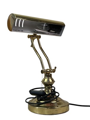 Lot 233 - VINTAGE BRASS DESK LAMP