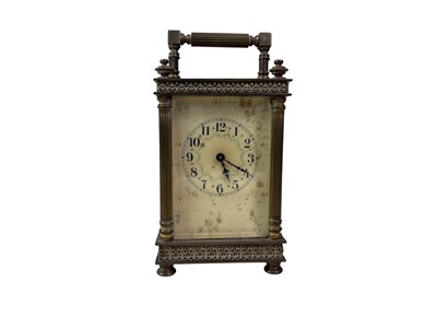 Lot 134 - VICTORIAN CARRIAGE CLOCK