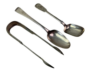 Lot 145 - PAIR OF SILVER SUGAR TONGS