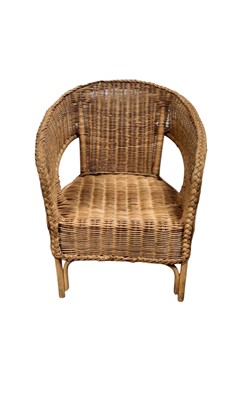 Lot 157 - WICKER ARMCHAIR