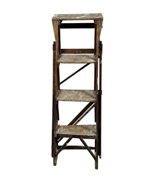 Lot 123 - VINTAGE FOLDING STEPS