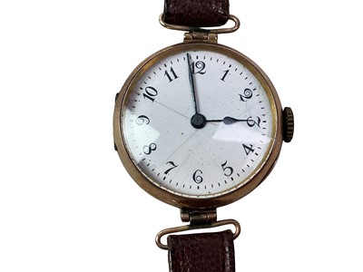 Lot 262 - THREE GOLD WRIST WATCHES