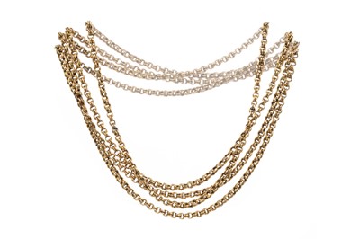Lot 489 - VICTORIAN GUARD CHAIN