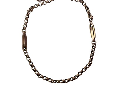 Lot 305 - THREE GOLD NECK CHAINS