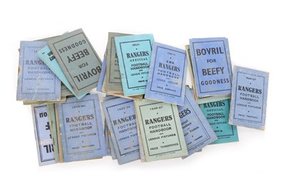Lot 1862 - COLLECTION OF RANGERS F.C. FOOTBALL HANDBOOKS
