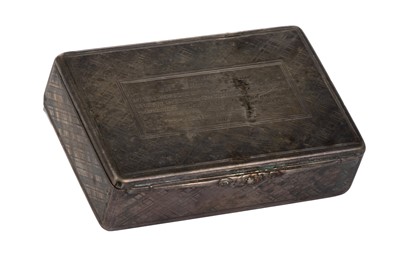 Lot 1043 - VICTORIAN SILVER SNUFF BOX