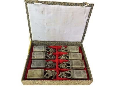 Lot 9 - SET OF EIGHT CHINESE SOAPSTONE SEALS