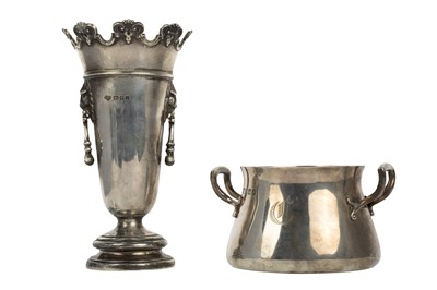Lot 1040 - GEORGE V SILVER VASE