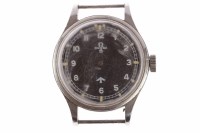 Lot 906 - GENTLEMAN'S OMEGA MILITARY ISSUE STAINLESS...