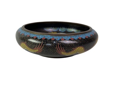 Lot 268 - CLOISONNE CIRCULAR FRUIT BOWL