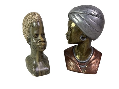 Lot 298 - TWO FIGURAL BUSTS