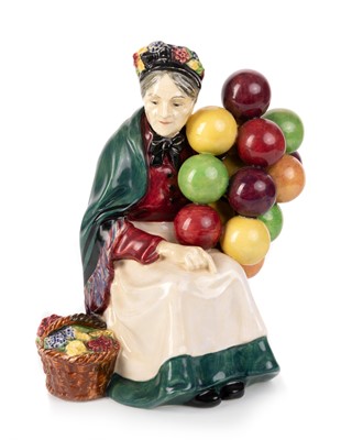 Lot 594 - ROYAL DOULTON FIGURE OF THE OLD BALLOON SELLER