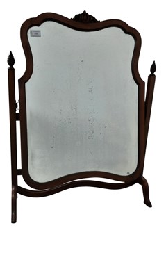 Lot 414 - MAHOGANY MIRROR