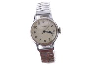 Lot 916 - GENTLEMAN'S LONGINES MILITARY ISSUE STAINLESS...