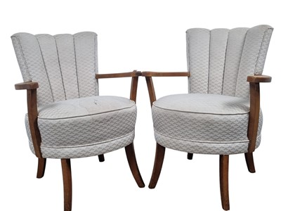 Lot 442 - PAIR OF TUB CHAIRS
