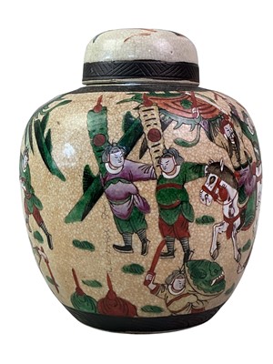 Lot 314 - CHINESE CRACKLEWARE JAR