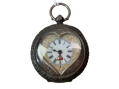 Lot 440 - SILVER CASED POCKET WATCH