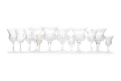 Lot 1476 - GROUP OF EDINBURGH CRYSTAL THISTLE GLASSES