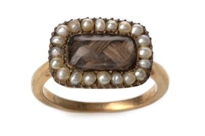 Lot 510 - VICTORIAN MOURNING RING