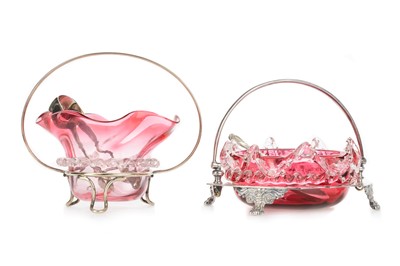 Lot 1526 - TWO VICTORIAN JAM DISHES