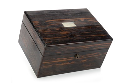 Lot 1529 - VICTORIAN COROMANDEL SEWING WORK