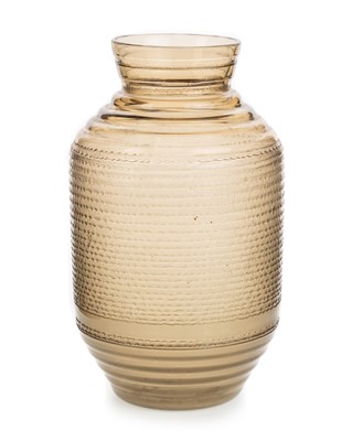 Lot 506 - DAUM NANCY SMOKED GLASS VASE