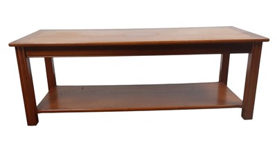 Lot 606 - MODERN TEAK COFFEE TABLE