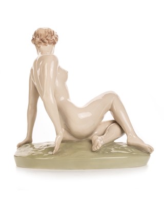 Lot 528 - CONTINENTAL PORCELAIN FIGURE OF A FEMALE