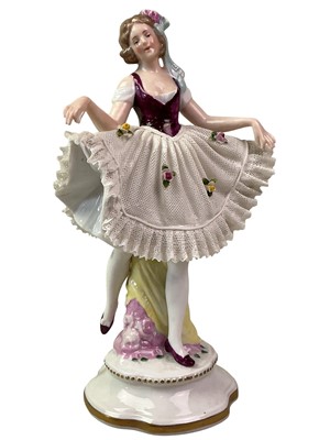 Lot 539 - COLLECTION OF SITZENDORF PORCELAIN BALLERINAS