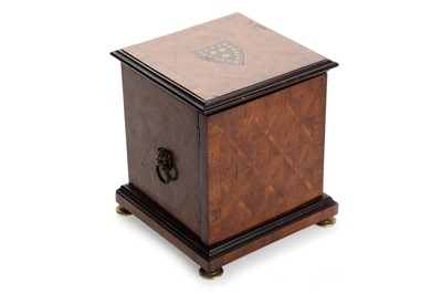 Lot 1511 - FINE MARQUETRY WORK SMOKERS' CABINET