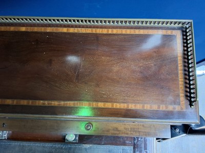 Lot 1240 - EDWARDIAN INLAID MAHOGANY CYLINDER BUREAU