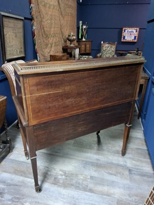 Lot 1240 - EDWARDIAN INLAID MAHOGANY CYLINDER BUREAU