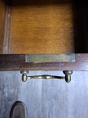 Lot 1240 - EDWARDIAN INLAID MAHOGANY CYLINDER BUREAU