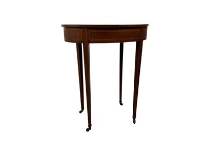 Lot 1510 - EDWARDIAN INLAID MAHOGANY OCCASIONAL TABLE