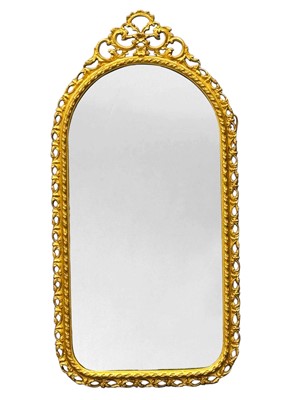 Lot 1513 - GILT FRAMED WALL MIRROR