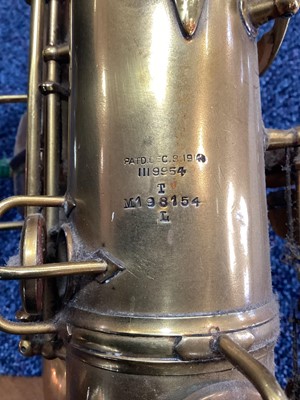 Lot 1062 - C. G. CONN LTD. OF ELKHART, SAXOPHONE