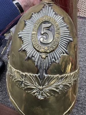 Lot 65 - 5TH DRAGOON GUARDS OFFICER'S HELMET