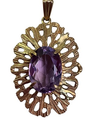 Lot 734 - TWO GEMSET PENDANTS