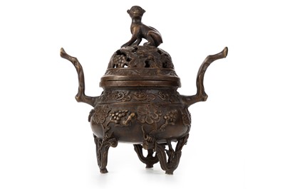 Lot 1451 - CHINESE BRONZE CENSER