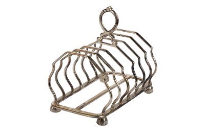 Lot 1053 - VICTORIAN SILVER TOAST RACK
