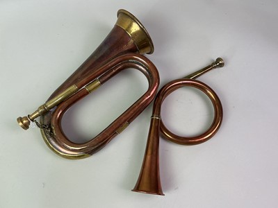 Lot 76 - TWO MILITARY BUGLES