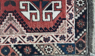 Lot 243 - PERSIAN HAND KNOTTED WOOL RUNNER