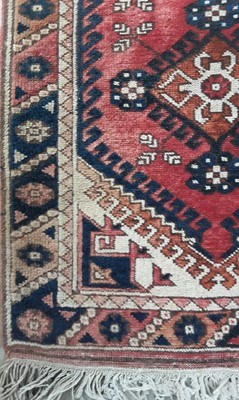 Lot 1553 - PERSIAN HAND KNOTTED WOOL RUNNER