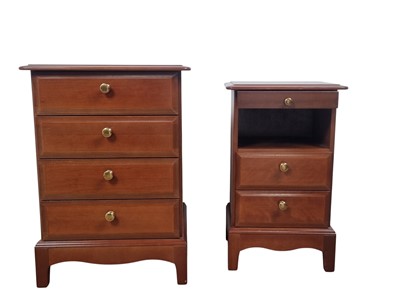 Lot 701 - REPRODUCTION CHERRY WOOD BEDROOM SUITE