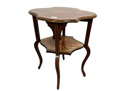 Lot 811 - REPRODUCTION MAHOGANY CORNER TABLE