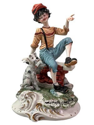 Lot 697 - CAPODIMONTE FIGURE