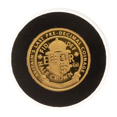 Lot 43 - DECIMALISATION 50TH ANNIVERSARY HALF CROWN GOLD COIN