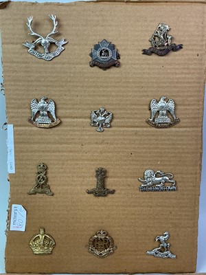 Lot 80 - GROUP OF MILITARY CAP BADGES