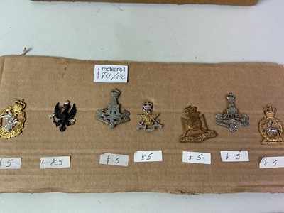 Lot 80 - GROUP OF MILITARY CAP BADGES