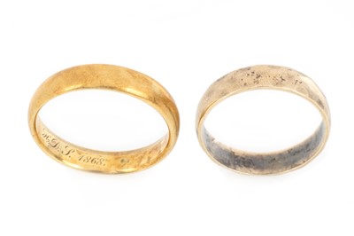 Lot 543 - TWO GOLD WEDDING BANDS